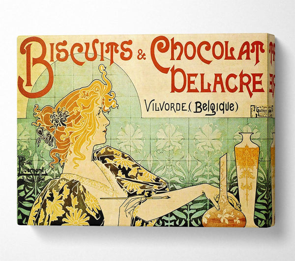  A Canvas Print of Biscuits And Chocolat Delacre Canvas Art