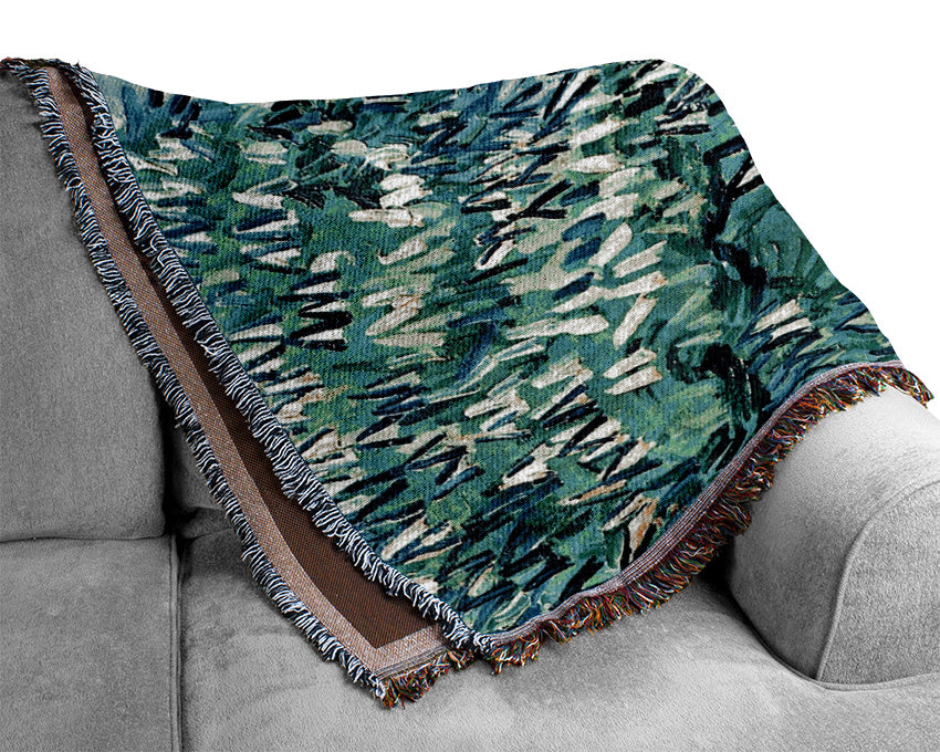 Van Gogh Blossoming Chestnut Tree 2 Woven Blanket