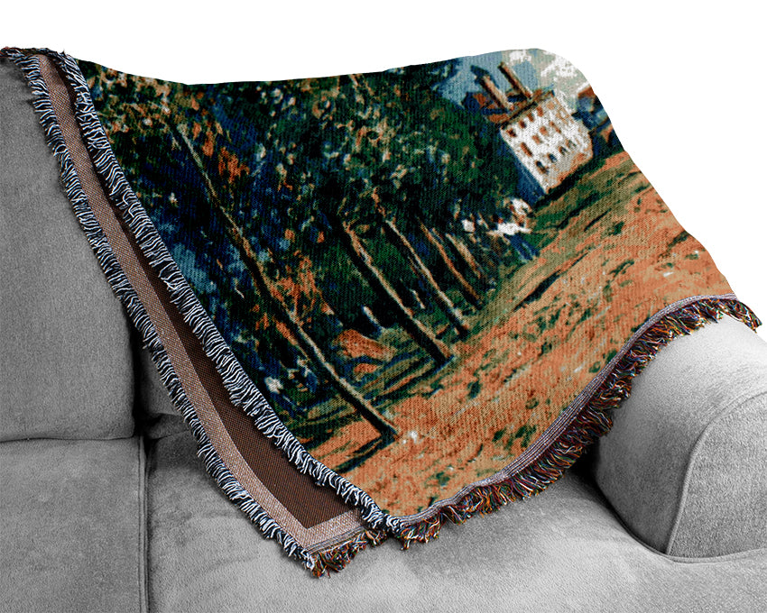 Sisley Bridge Of Moret In Summer Woven Blanket