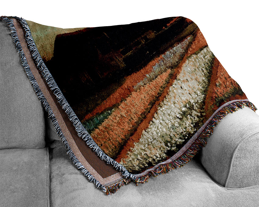 Van Gogh Bulb Fields Woven Blanket