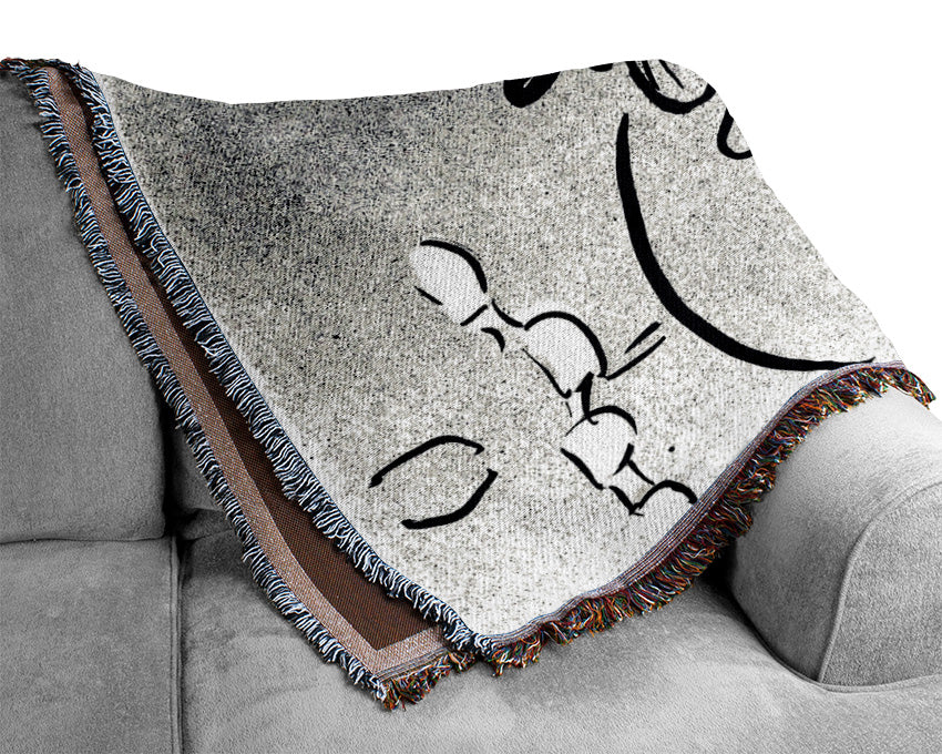 Toulouse Lautrec Cafe Concert Woven Blanket