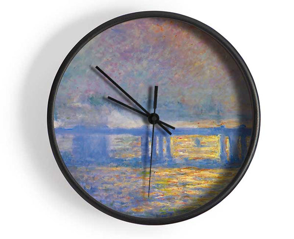 Monet Charing Cross Bridge Clock - Wallart-Direct UK