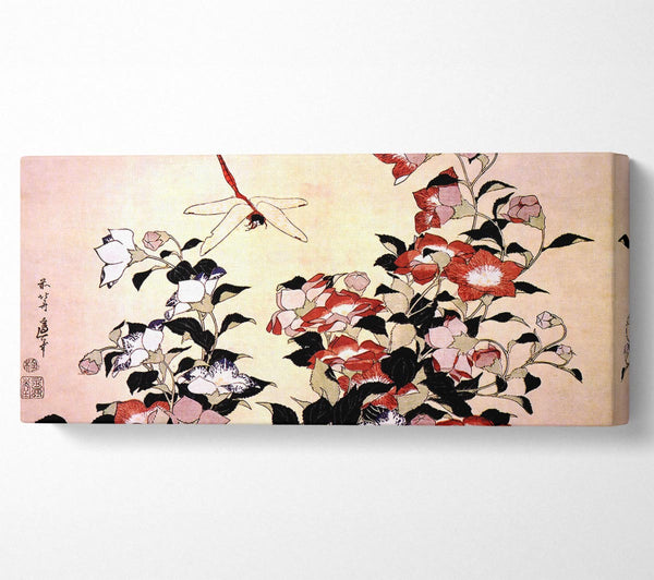 Hokusai Chinese Bell Flower And Dragon-Fly