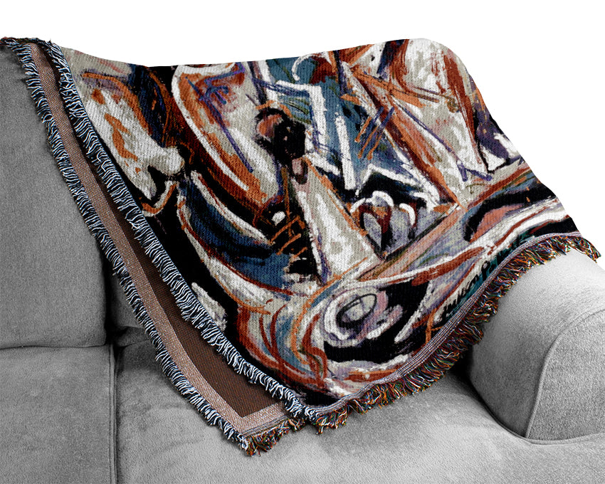 Jackson Pollack Circumcision Woven Blanket