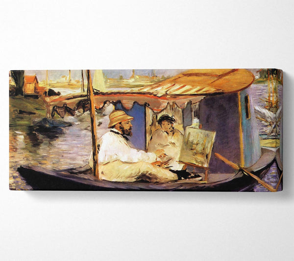 Manet Paints Claude Monet Dans Son Bateau Atelier 1874