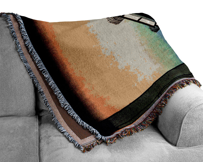 Hiroshige Cotton Goods Lane Woven Blanket