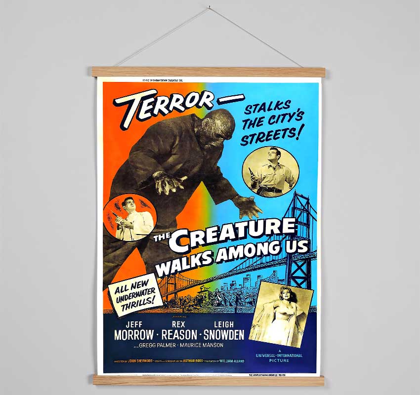 Creature Walks Among Us Poster 2 Hanging Poster - Wallart-Direct UK