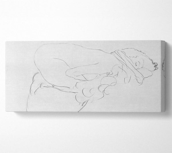 Klimt Crouching To Right Drawing