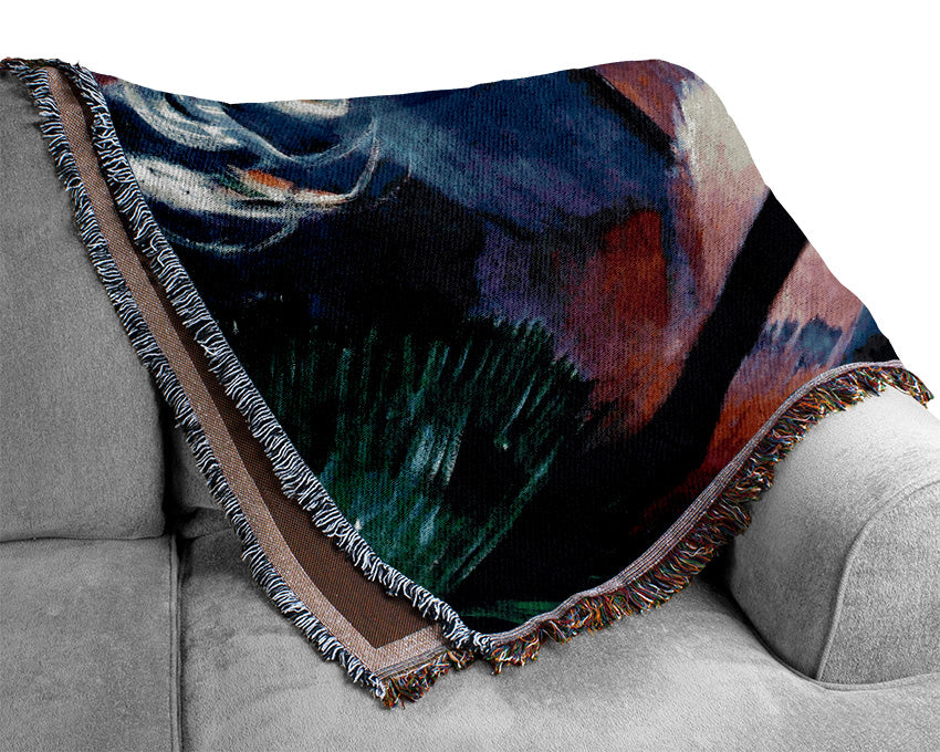 Franz Marc Deer In The Forest 2 Woven Blanket
