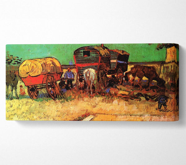 Van Gogh Encampment Of Gypsies With Caravans