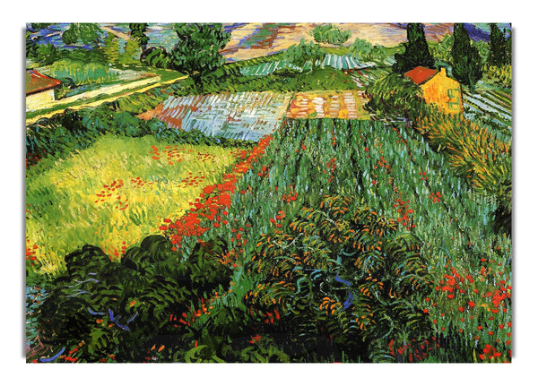 Field With Poppies By Van Gogh