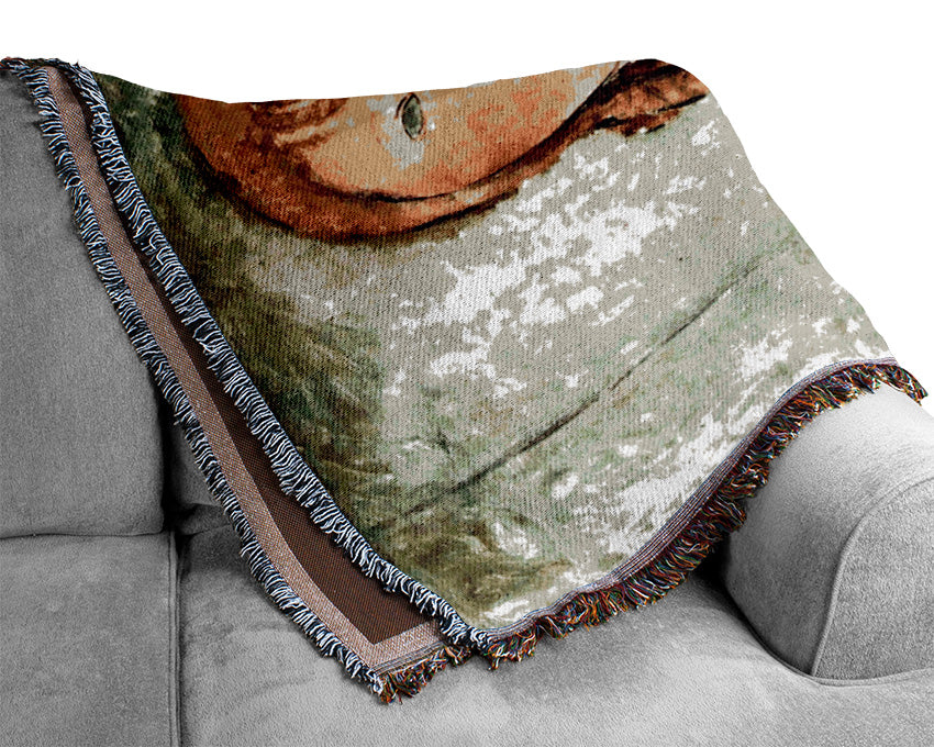 Modigliani Girl In Shirt Woven Blanket