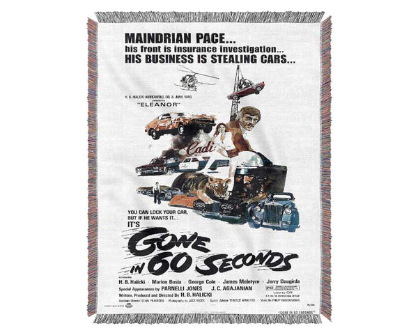 Gone In 60 Seconds Poster 1 Woven Blanket