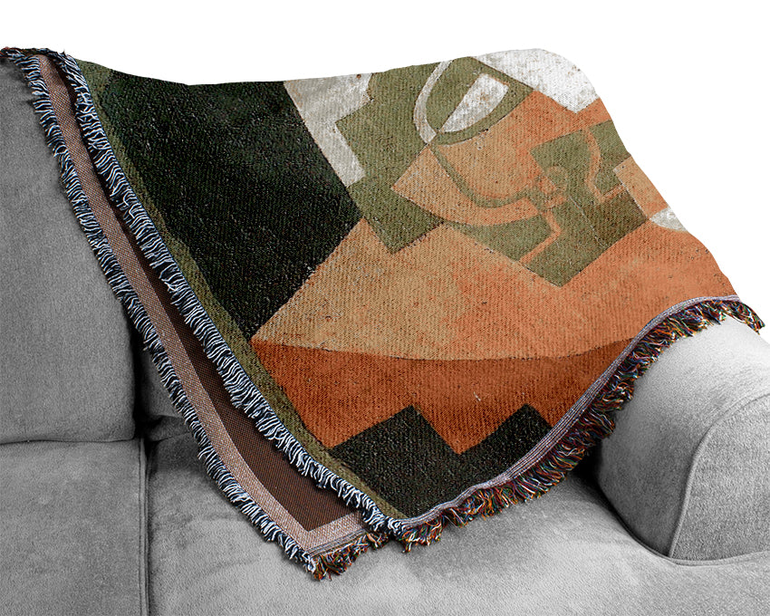 Juan Gris Guitar And Fruit Bowl 1 Woven Blanket