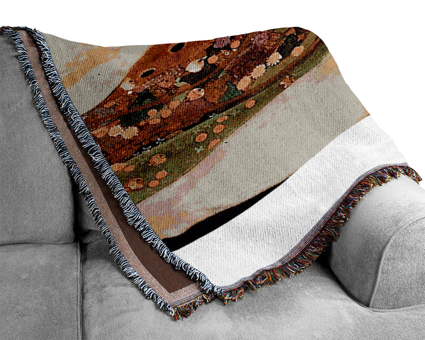 Klimt Water Serpents 2 Woven Blanket