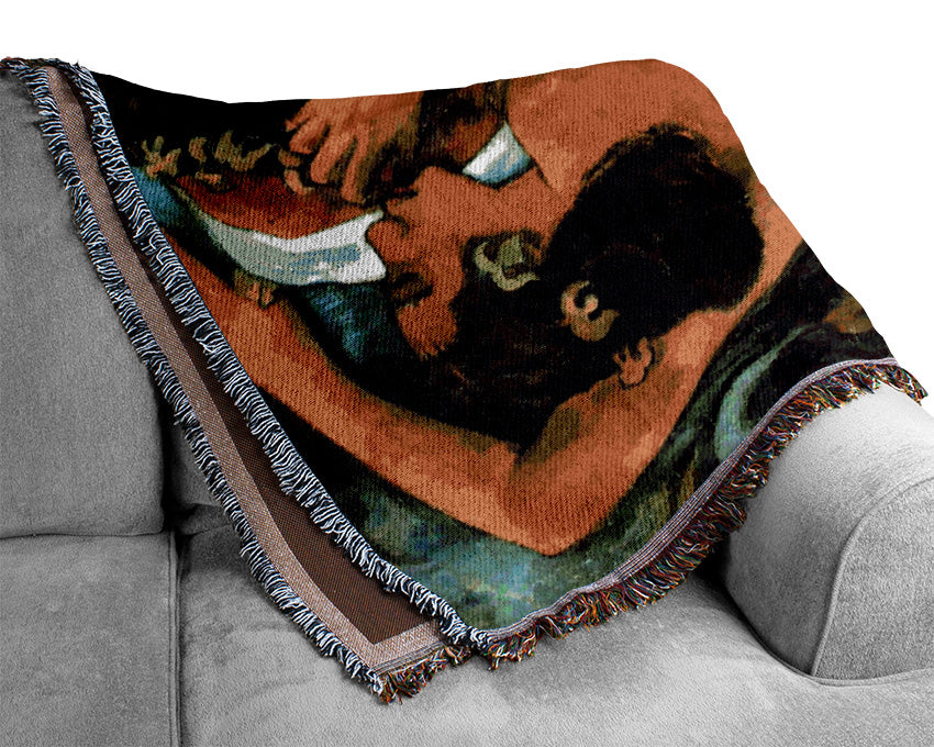 Gauguin Hina Tefatau Woven Blanket