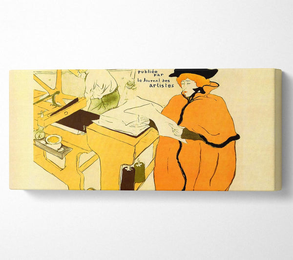 Toulouse Lautrec Jane Avril Checking A Print Sample