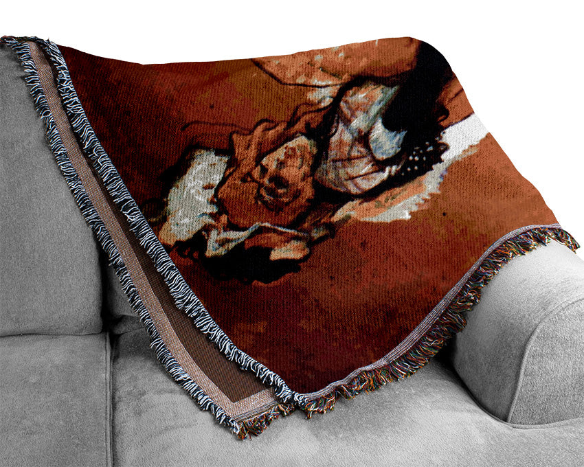 Toulouse Lautrec Jane Avril Dancing Woven Blanket
