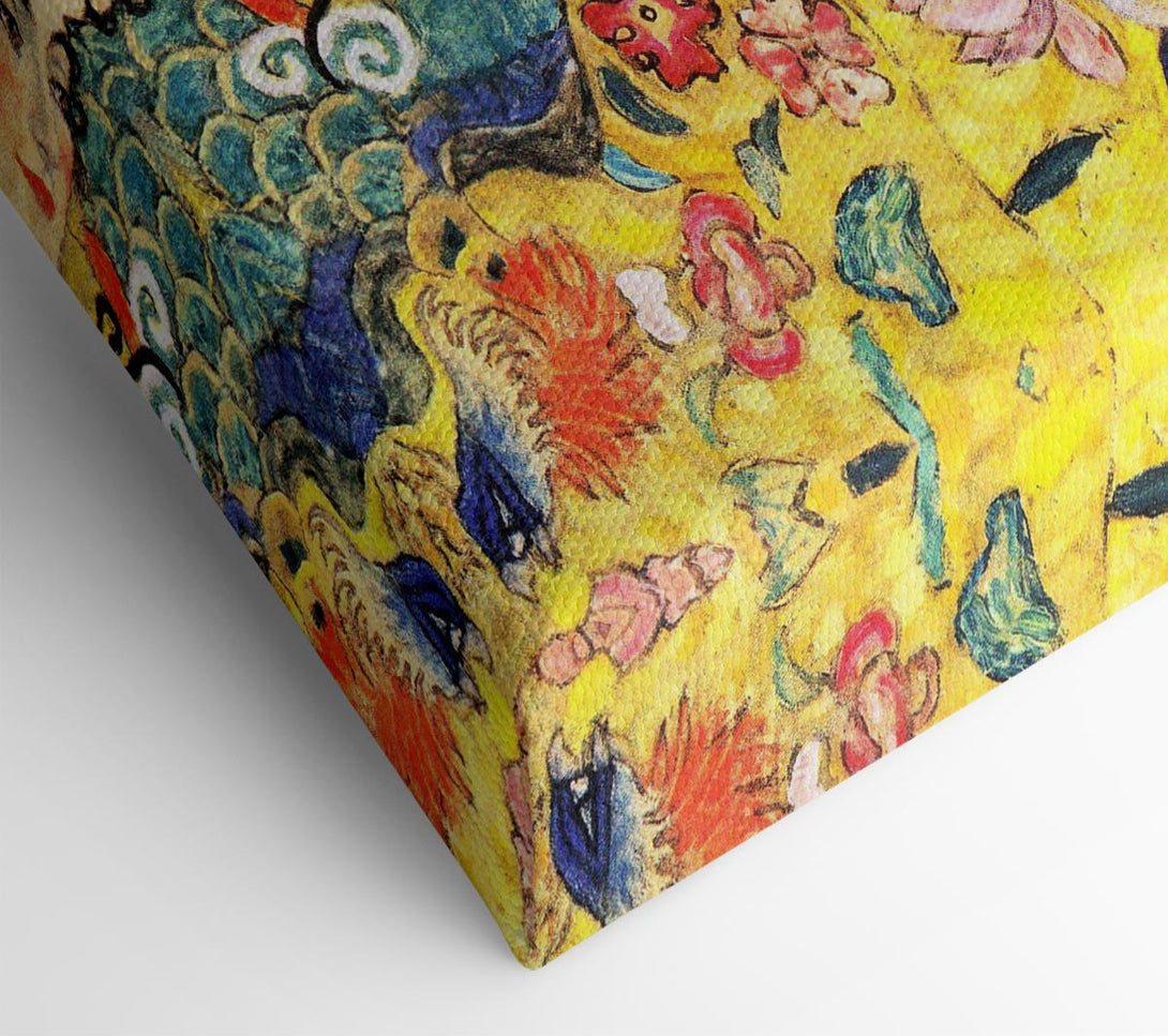  A Canvas Print of Klimt Lady With Fan Canvas Wall Art
