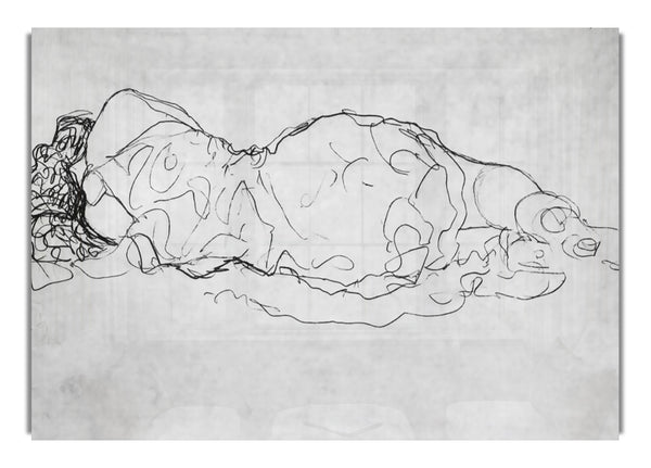 Liegende, Back Figure By Klimta