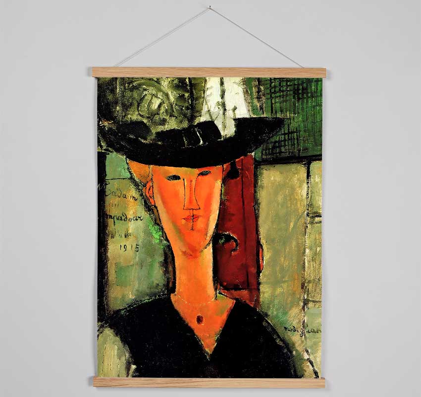 Modigliani Madame Pompadour Hanging Poster - Wallart-Direct UK