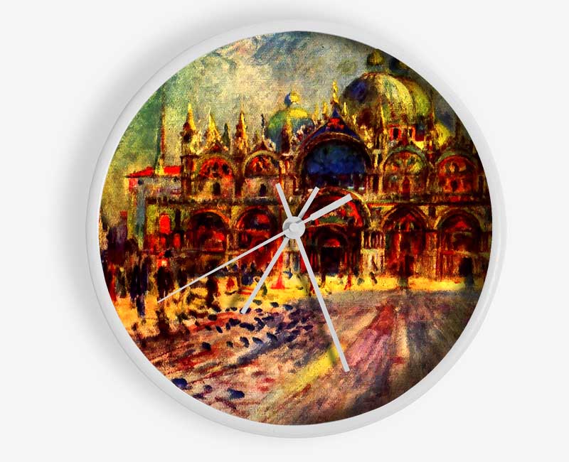 Renoir Marcus Place In Venice Clock - Wallart-Direct UK