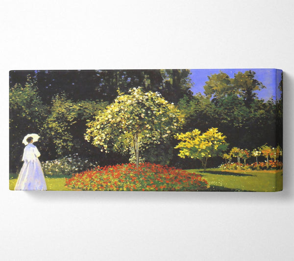 Monet Jeanne Marguerite Lecadre In The Garden