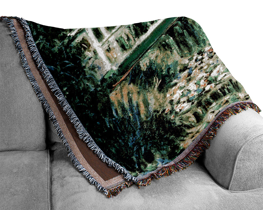 Monet Lily Pond Woven Blanket