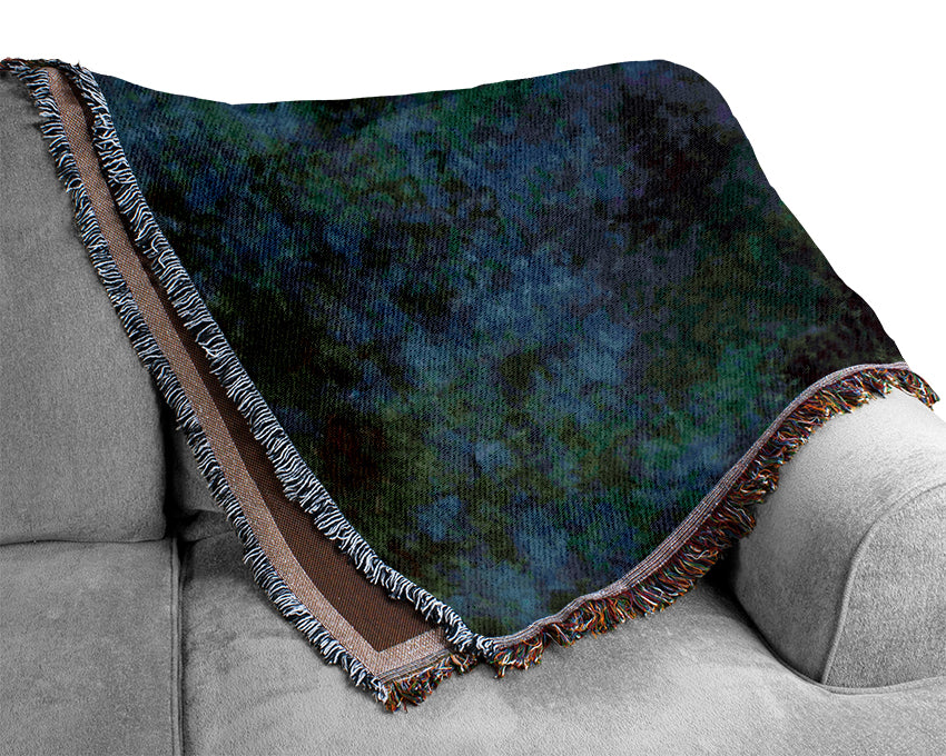 Monet Morning On The Seine At Giverny Woven Blanket