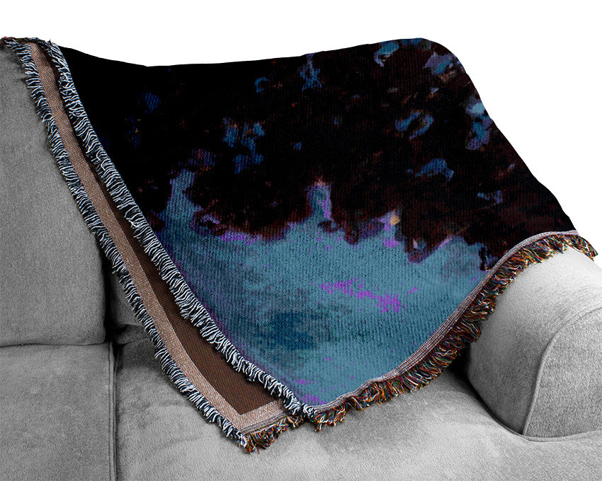 Monet Poplars At The Epte 2 Woven Blanket