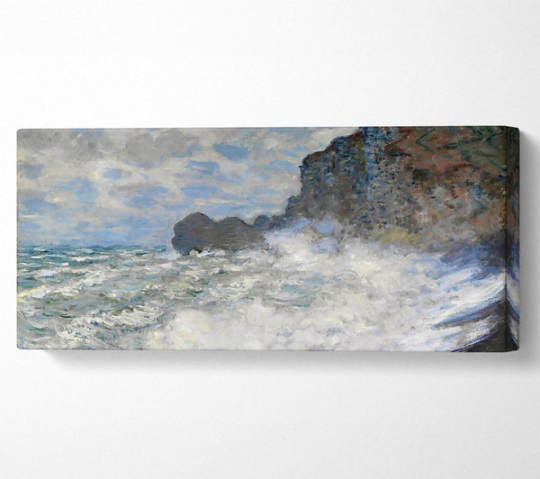 Monet Rough Weather At Etretat