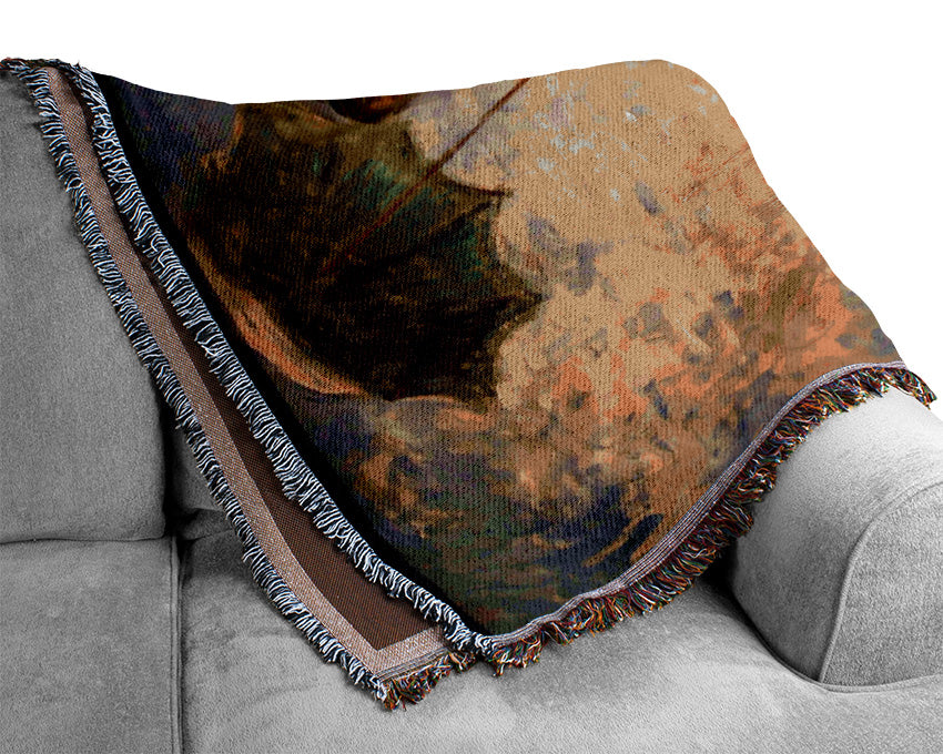 Monet Umbrella Woven Blanket