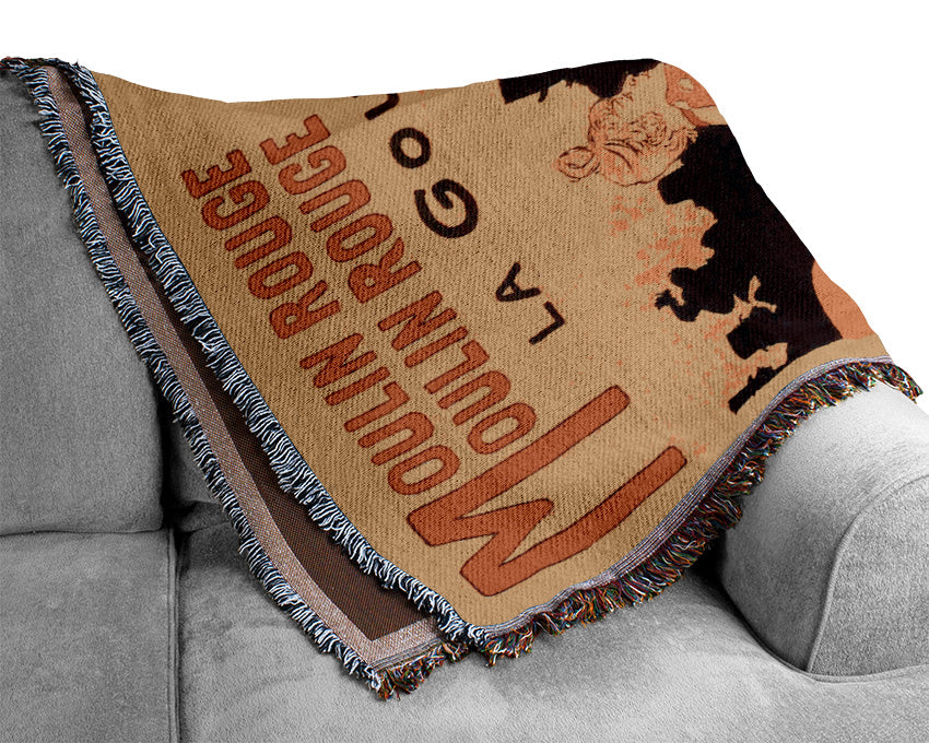 Toulouse Lautrec Moulin Rouge La Goulue Woven Blanket