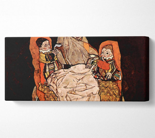 Schiele Parent With Two Children The Mother