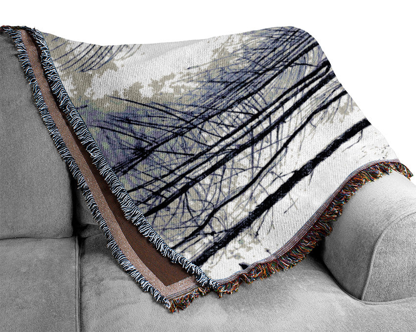 Van Gogh Poplar Avenue Woven Blanket