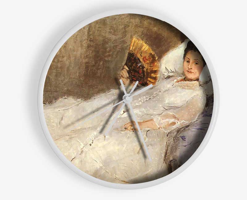 Morisot Portrait Of Madame Hubard Clock - Wallart-Direct UK