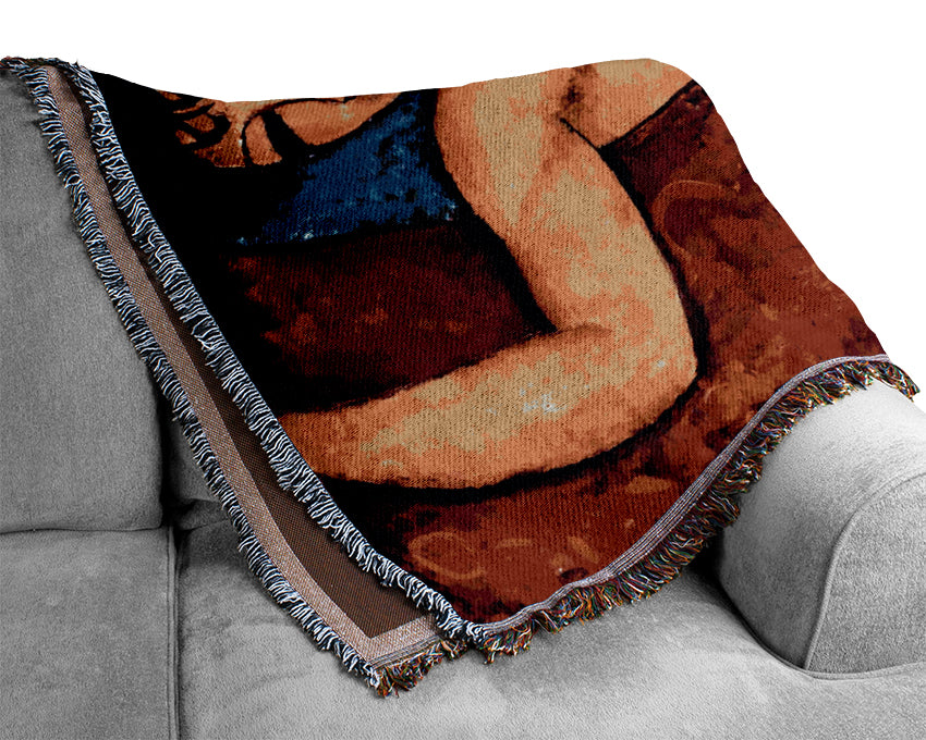 Modigliani Reclining Nude Woven Blanket