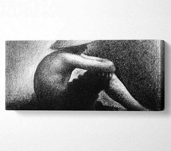 Seurat Sitting Boy In Straw Hat