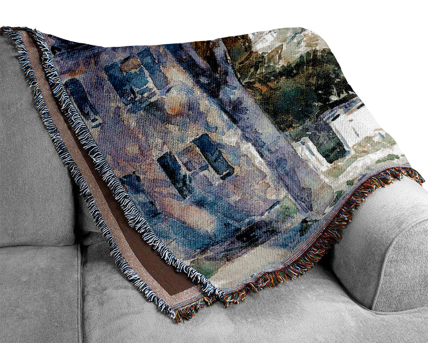 Hassam Street In Portsmouth Woven Blanket