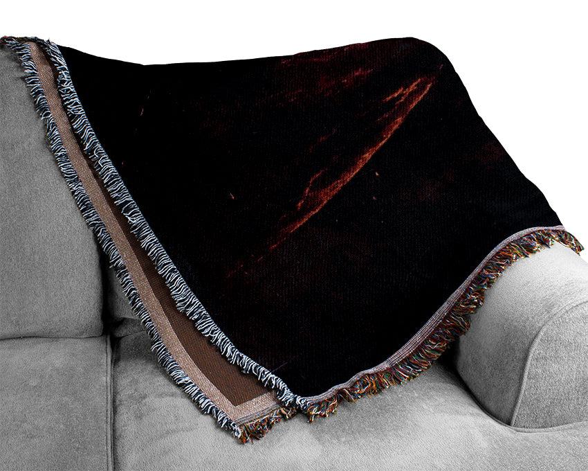 Joseph Mallord Turner The Eruption Of Volcano Souffrier Woven Blanket
