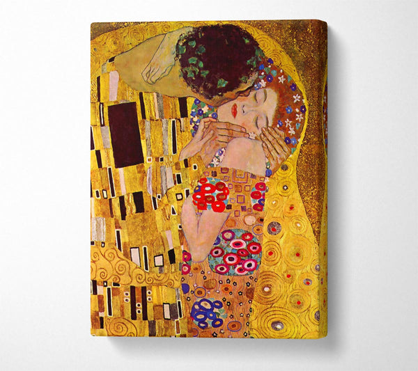  A Canvas Print of Klimt The Kiss Close Canvas Print
