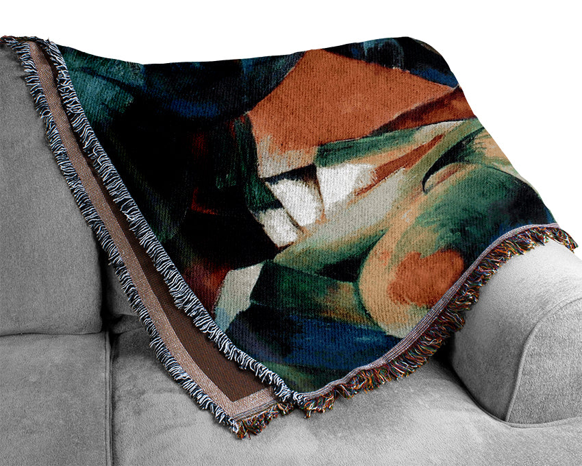 Franz Marc The Mandrill Woven Blanket