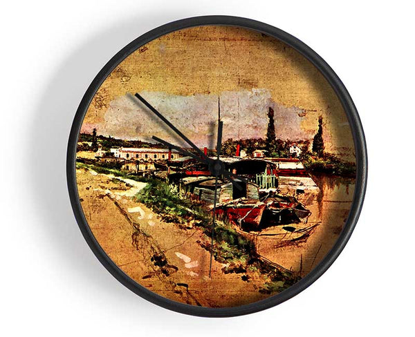 Giovanni Boldini The Seine At Bougival Clock - Wallart-Direct UK