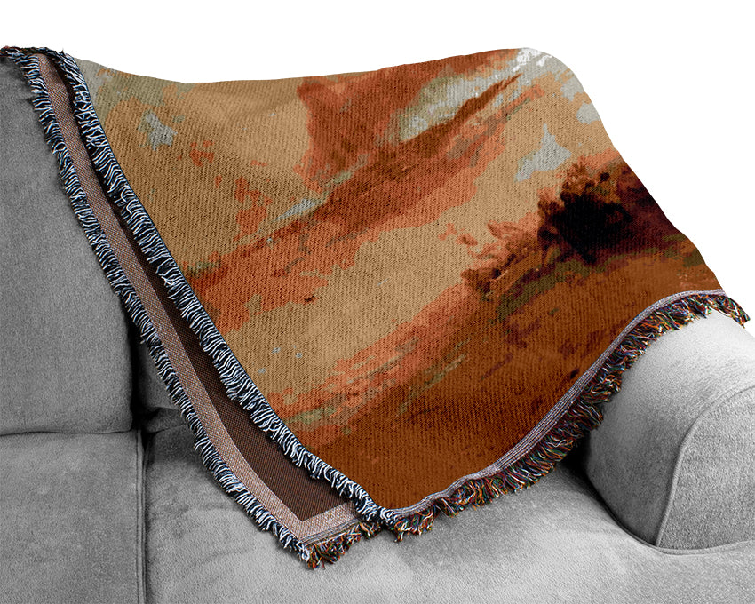 Joseph Mallord Turner Coast Of Northumberland Woven Blanket