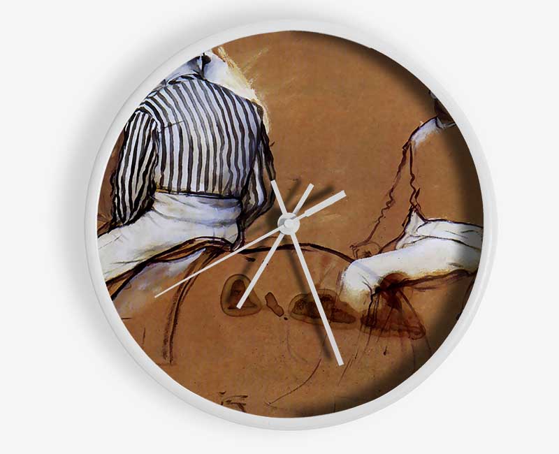 Degas Two Jockeys Clock - Wallart-Direct UK