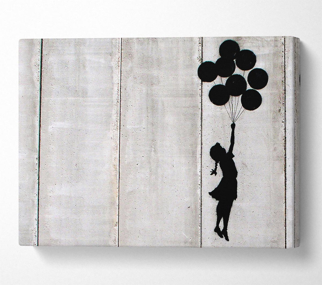  A Canvas Print of Banksy Balloon Girl Fly Canvas Wall Art