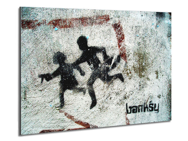 Beware Children With Guns Metal Print