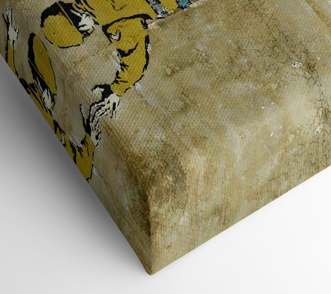  A Canvas Print of Banksy Child Searching Soldier Canvas Wall Art
