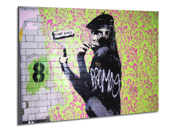 Chimp Artist Metal Print