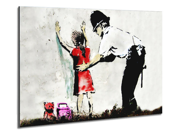 Copper Frisking Child Metal Print